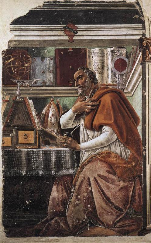 BOTTICELLI, Sandro St Augustine fdgdf china oil painting image